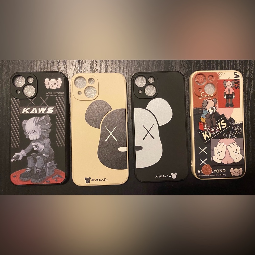 KAWS - lot of 4 iPhone 14 Soft Shell Cases